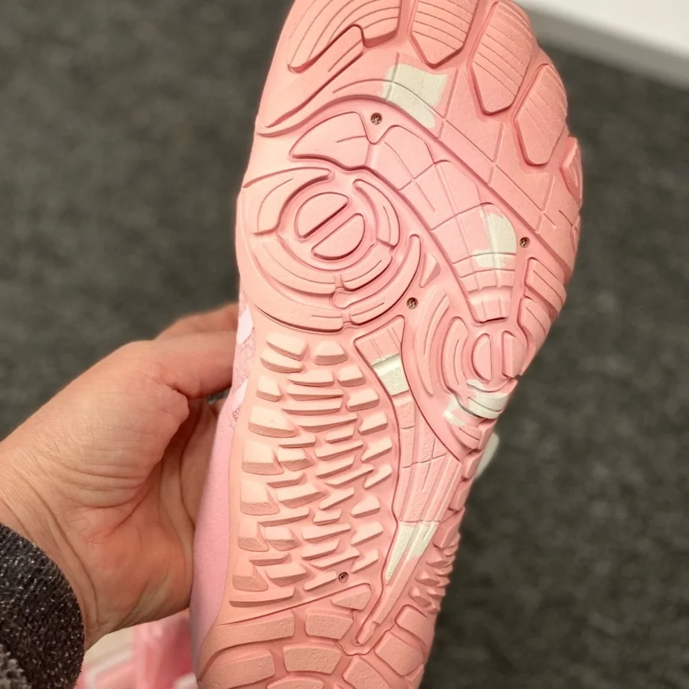 Women's Pink Athletic Shoes with Adjustable Straps
